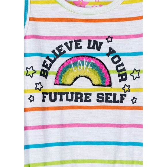 Losan - Girls' Rainbow Striped Sleeveless Dress - Picture 2 of 3
